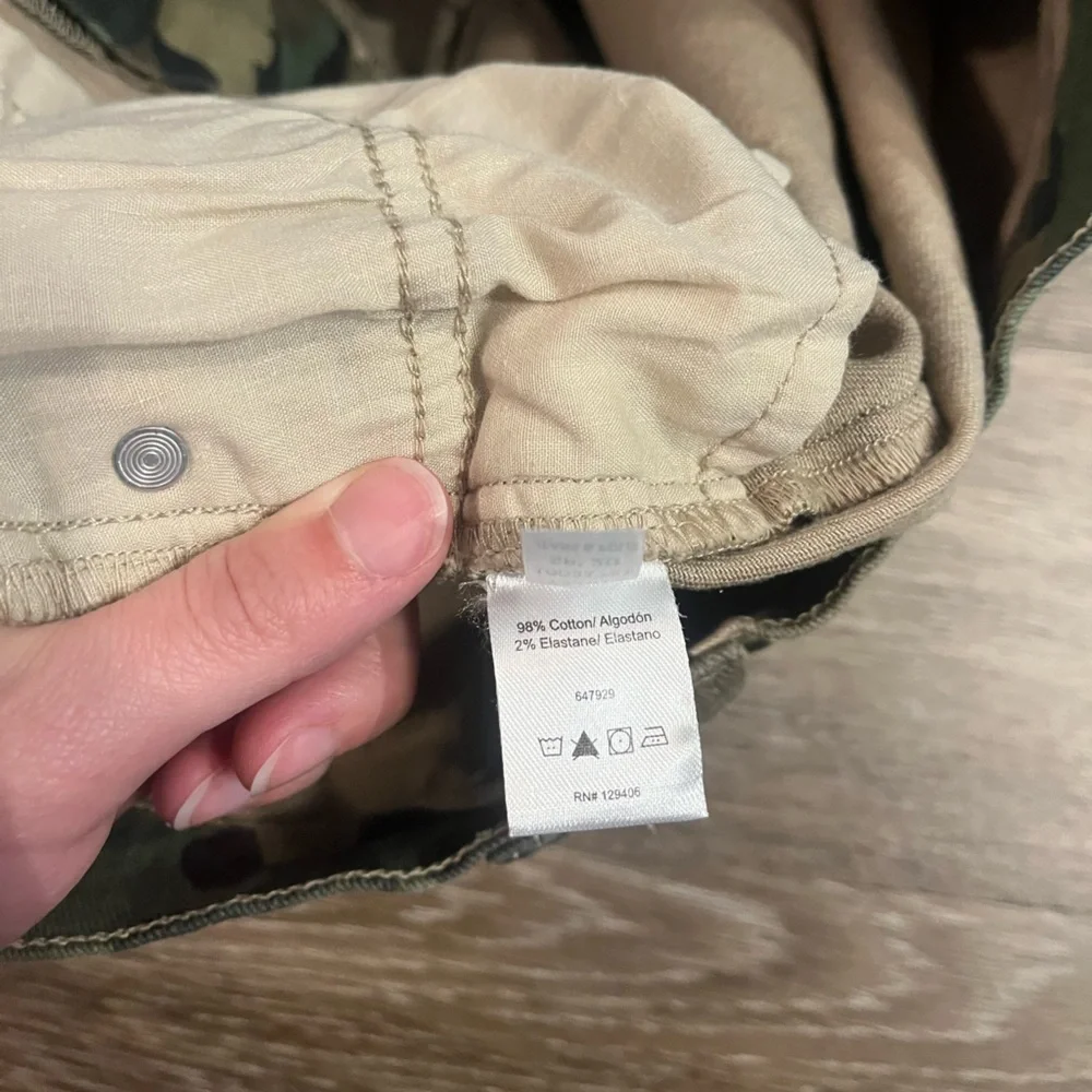 Venus | Camo Denim Mini Skirt - Stretch - Size 10